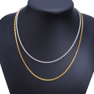 Collier en acier inoxydable motif ciel étoilé, 2,0 mm, 405 cm, forme en U, pour femme, cadeau - Product Image 4