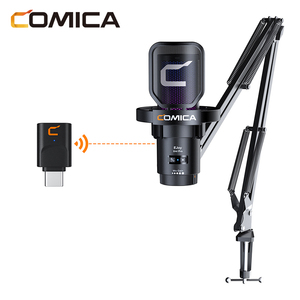 ไมโครโฟนไร้สาย COMICA EJoy Uni Pro(A) สำหรับเล่นเกมส์ พร้อมพอร์ต USB-C ความหน่วงต่ำกว่า 20ms ไฟ RGB สำหรับสตรีมมิ่ง บันทึกเสียง พอดแคสต์ Twitch YouTube - Product Image 1