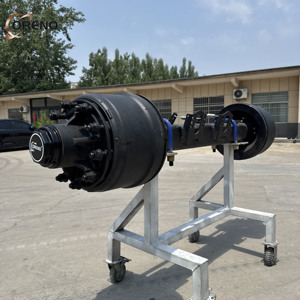 Essieu de remorque de type américain 13T 16T 20T, essieu de semi-remorque de camion lourd avec suspension à ressorts - Product Image 2