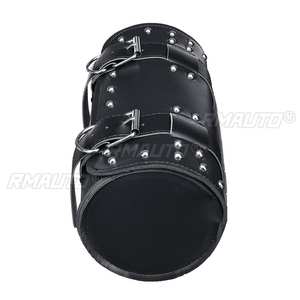 Sacs de selle universels pour moto, pochette à outils, rangement en cuir pour bagages, pour Sportster Chopper Bobber Cruiser - Product Image 4