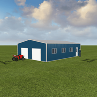 Taller y Almacén de Producción con Estructura de Acero Industrial, Diseño Moderno, Certificación ISO 9001, Uso en Exteriores, Garantía de 5 Años