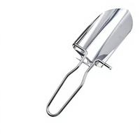 Accessoires de cuisine en acier inoxydable, outil de jardinage, petite pelle de plantation, mini pelle à fleurs pliable, pelle à glace, pelle de camping