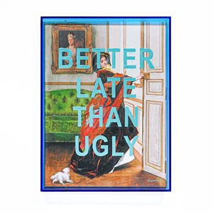 Peinture sur toile de qualité supérieure avec cadre acrylique bleu 30x40cm épaisseur 5cm - Product Image 1