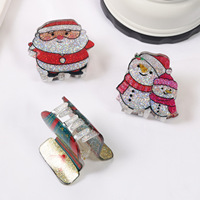 Nouveau arbre de noël bonhomme de neige cloche cheveux accessoires automne hiver pinces à cheveux mignon noël cheveux griffe pour la fête
