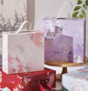Maßgefertigte Luxus-Geschenkboxen Hochzeitsgeschenke mit Griff Papierbox-Verpackung Umweltfreundliche Produkte Kosmetikverpackung Kondombox - Product Image 2