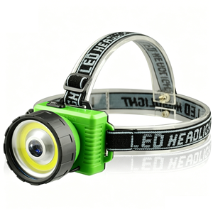 Linterna <span class=keywords><strong>Frontal</strong></span> LED de Doble Fuente de <span class=keywords><strong>Luz</strong></span>, Lumen + COB, 2 Modos, Funciona con Batería, para Camping y Senderismo al Aire Libre - Product Image 3