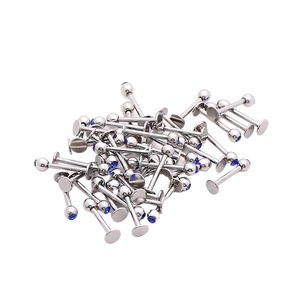 <span class=keywords><strong>Piercing</strong></span> para los labios, joyería <span class=keywords><strong>de</strong></span> cristal, labret, acero inoxidable, <span class=keywords><strong>piercing</strong></span> para el cuerpo, tragus - Product Image 1