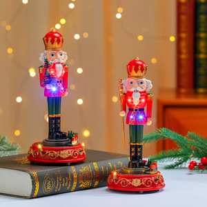 New cross-border musical rotating nut soldier welcoming ornament, <b>Christmas</b> decoration, furniture ornament, <b>Christmas</b> gift - Product Image 2