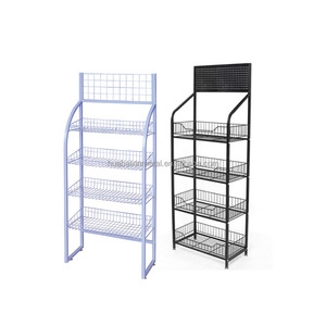 Estantes de exhibición de hierro forjado directos de fábrica Estantes de bebidas de metal convenientes para supermercados Tiendas de conveniencia Comisarios - Product Image 5
