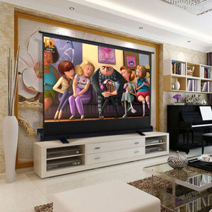 Slj OEM Kích thước sàn di động thường vụ chiếu cho 3D rạp hát tại nhà máy chiếu 80 inch Màn hình máy chiếu - Product Image 6