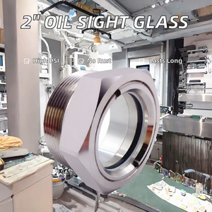 Vidrio de Visión de Nivel de Líquido de Acero Inoxidable de Alta Resistencia a la Corrosión con Cabeza Hexagonal Macho NPT de 2 Pulgadas para Caja de Engranajes de Compresor de Aire - Product Image 2