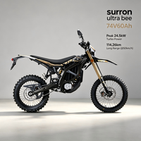 Surron Ultra Bee 74V 24.5KW 60AH Vélo de montagne électrique tout-terrain Sur Ron Sutton Sport Neuf à vendre