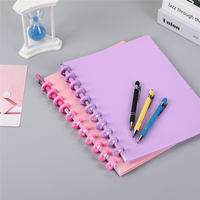 Anneaux de reliure en plastique de 28 mm avec support pour stylo, pour carnets à disques, perforations champignon, nouveaux anneaux de reliure, disques d'extension