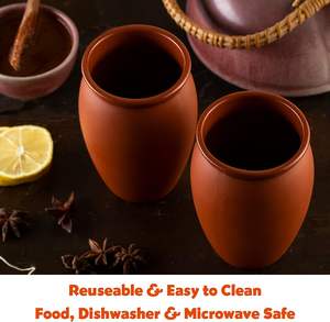 Juego de 2 Copas de cóctel Cantaritos de <span class=keywords><strong>Barro</strong></span> de 12oz para Tequila, Margaritas, Mojitos y más Fiesta Mexicana - Product Image 2