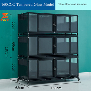 Nuevo Hotel para Gatos de Interior con Ruedas |   Jaula de Metal Galvanizado de Alta Calidad para Mascotas - Product Image 1