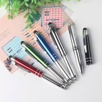 Bolígrafo de metal con logotipo personalizado de la marca Shichen, herramienta de escritura promocional a buen precio con tinta negra/azul de 1,0mm de ancho