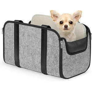 Nid pour animaux de compagnie en tissu écologique personnalisé lavable en Machine motif solide nouveau siège de sécurité portable pour voiture - Product Image 5