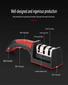 Professional Kitchen 3/4-Segment Steel <b>Knife</b> <b>Sharpener</b> Multi-Functional Household Hand-Held 3/4-Purpose Black Sharpening Stone - Product Image 6