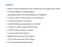 Ordinateur industriel de vision CANGHAN IPC-615G3-H610, ordinateur de vision industrielle, Intel H610 12e-13e génération, double LAN, PCI PCIe