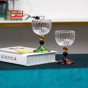 Vasos de Cóctel Modernos y Personalizados de Vidrio Borosilicato, Aptos para Lavavajillas, Estilo Bonito y Delgado - Product Image 1