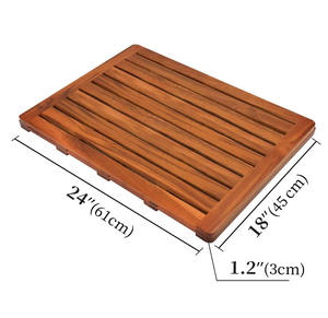 <span class=keywords><strong>Shabby</strong></span> <span class=keywords><strong>chic</strong></span> grande quadrato fatto a mano a <span class=keywords><strong>casa</strong></span> o bagno esterno in legno Teak Spa tappetino in legno - Product Image 2