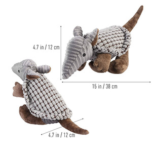 Jouets en peluche pour animaux de compagnie Jouet interactif Squeaky Plush Dog Toy Pack pour chien chiot petit moyen - Product Image 6