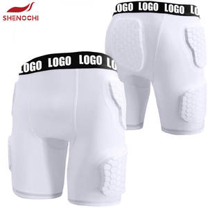 Eva Foam Custom Crash Pad Shorts Pantalones cortos de compresión acolchados para hombre 5 Pad Fajas de fútbol americano - Product Image 2