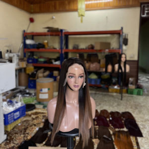 Perruque 100% cheveux humains vietnamiens, cheveux vierges bruts, cuticules alignées, lisses naturels, ondulation corporelle, vente en gros, exportation - Product Image 1