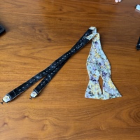 Nœud Papillon en Coton à Imprimé Floral, Personnalisable, pour Hommes, Idéal pour Mariages et Tenues Décontractées Quotidiennes