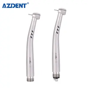 Marca Azdent 2/4 agujeros LED pieza de mano dental de alta velocidad