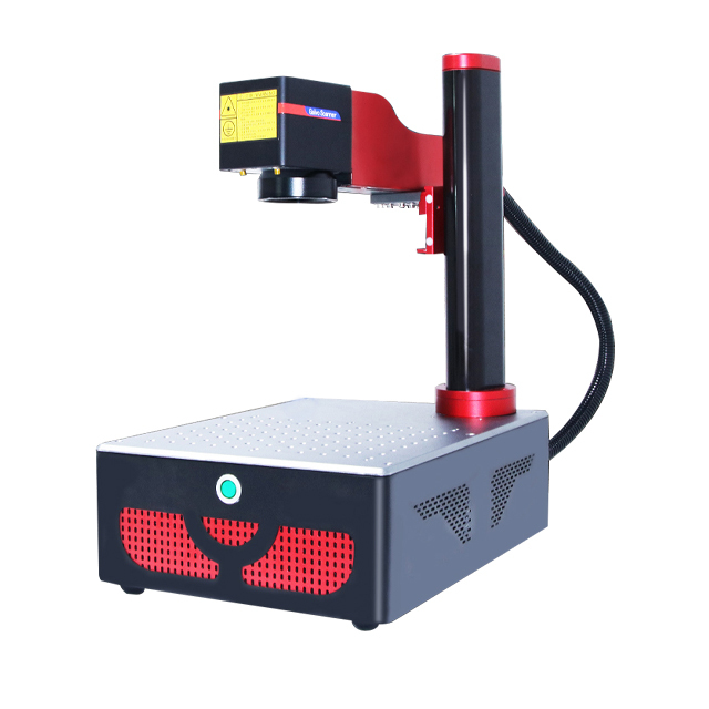 Low Shipping Cost 20W 30W Integrated Mini Portable Foldable Laser Printer Fiber Laser Engraving Machine for Metal and Non-metal