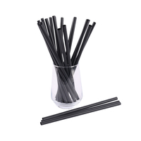 Paille à boire jetable biodégradable en PLA, qualité alimentaire, logo personnalisé, emballage individuel pour le camping