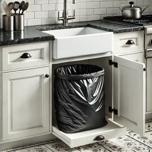 Sacs poubelle noirs très résistants, grande capacité, étanches, résistants aux déchirures, résistance industrielle, sécurité pour usage commercial, sacs en plastique - Product Image 6