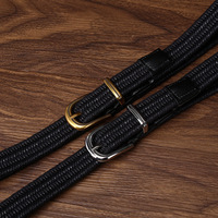 Ceinture polyvalente en lin élastique tissée à la main avec boucle ardillon en alliage pour femme – Style tendance et décontracté pour jeans