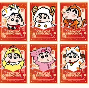 Tableau Shikishi Officiel Crayon Shin-chan en Papier, Décoration Murale <span class=keywords><strong>Manga</strong></span> Japonais, Illustration de Collection, Bordure Dorée, Couleurs Vives - Product Image 3