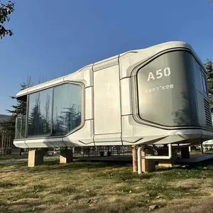 Modular and integrated production capsule house modern houseboat luxury floating hotel eco capsule house e7 capsule house