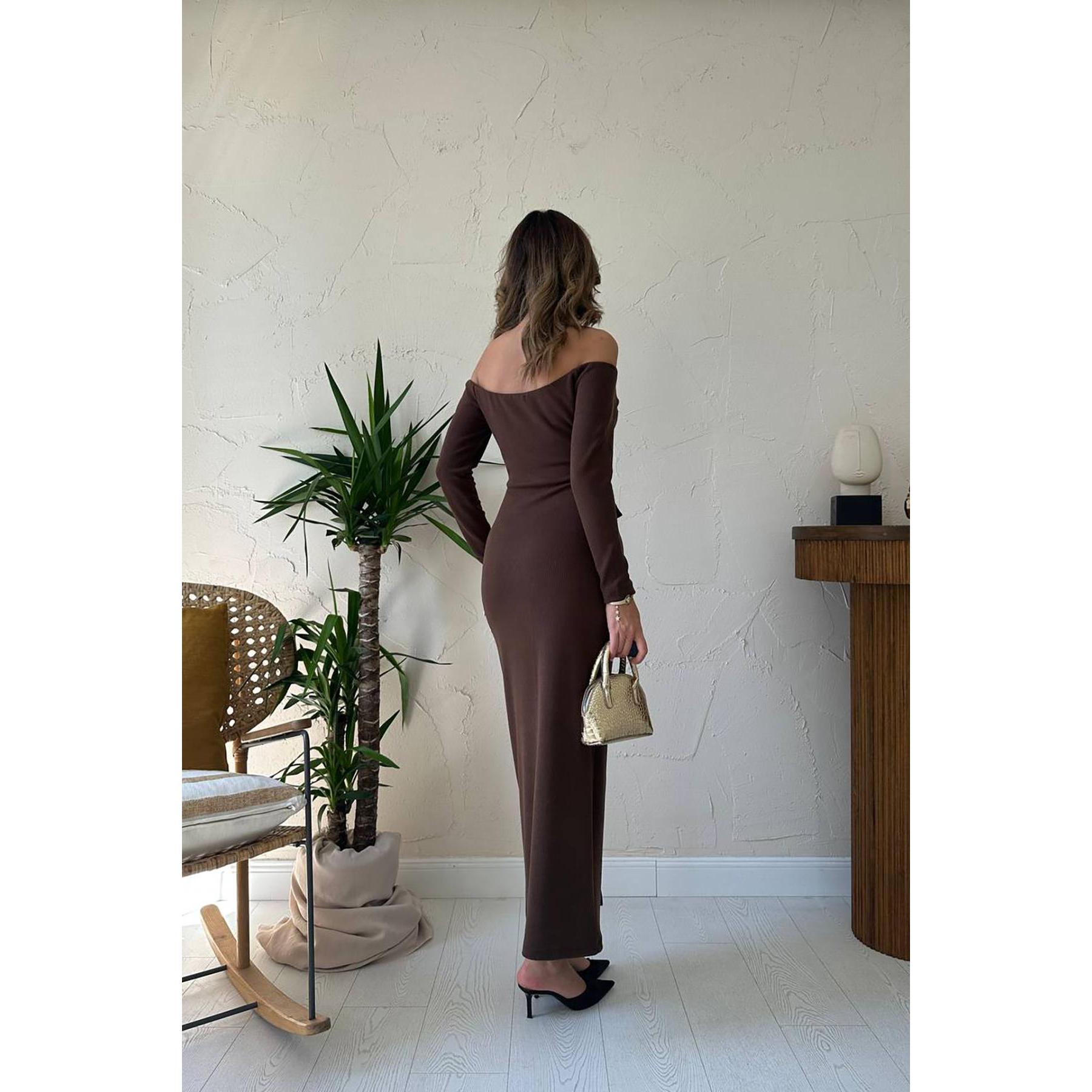 Buy Brown Mother Bride Dresses Chapel Train Design | Alibaba.com