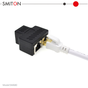 イーサネットケーブル<span class=keywords><strong>RJ45</strong></span> 8P8Cエクステンダー<span class=keywords><strong>RJ45</strong></span>イーサネットスプリッタコネクタアダプター1 ~ 2ポートメスソケットアダプター - Product Image 2