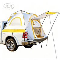 Carpa Kawagebo Kamp (KK) de Fácil Instalación, Impermeable y Portátil para Camioneta, con Toldo Protector contra la Lluvia