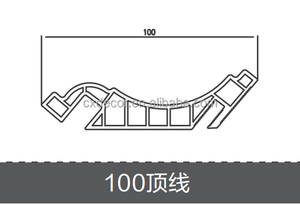 Moulures de corniche en PVC pour faux plafond, designs ignifuges et imperméables, décoration murale, coin intérieur, moulures de couronne - Product Image 6