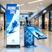 Écran LED pliable P1.86 4K sur pied, Totem autoportant GOB avec garantie de 5 ans pour la location événementielle et la promotion
