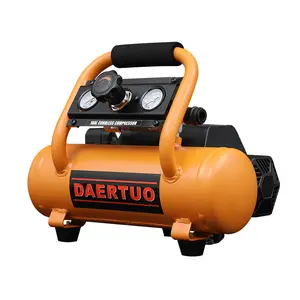 4L cordless 20v Small lithium battery charging portable air compressor go out with air pump inflator Lithium battery