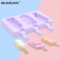 SILIKOLOVE BPA-vrije huishoudelijke ijslollyvorm, handgemaakte ijslollyvorm van siliconenrubber, voedselveilig, op voorraad