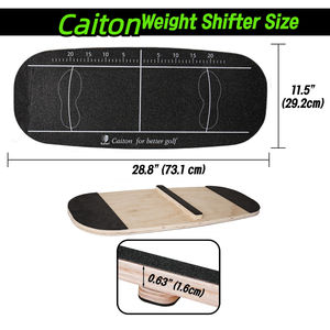 फ़ैक्टरी सप्लाई गोल्फ़ प्रशिक्षण अभ्यास सहायता गोल्फ़ स्विंग बैलेंस बोर्ड गोल्फ़ पुटिंग ट्रेनर प्रेशर प्लेट लकड़ी - Product Image 2