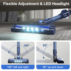 <span class=keywords><strong>Prettycare</strong></span> W400 <span class=keywords><strong>aspiradora</strong></span> de barra inalámbrica de filtración HEPA alimentada por batería, luces LED, uso en seco, hogar, Hotel, Coche - Product Image 5