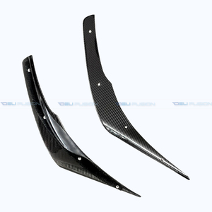 Para Mitsubishi Evolution Evo 7 8 9 2001-2007, estilo VRS, parachoques delantero parcial de fibra de carbono, divisor de alerón, kits de carrocería. - Product Image 3