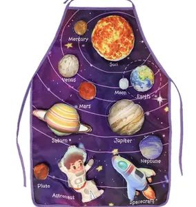 우주 태양 과학 퍼즐의 조기 교육인지 앞치마 유아 감각 장난감 유치원 어린이 아기 몬테소리 장난감