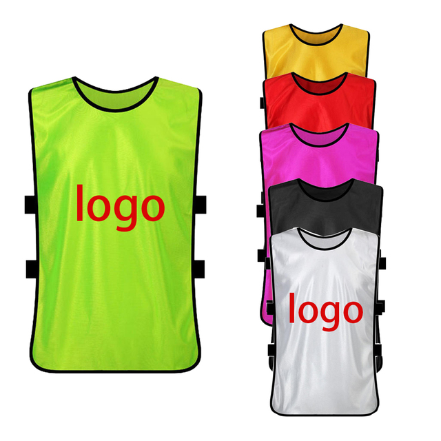 Football Training Vest Unisex Promotional 100% Polyester Wholesale Custom Breathable Sublimated Football Training Mesh Vests