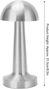 โคมไฟตั้งโต๊ะแบบสัมผัสไร้สายสไตล์นอร์ดิก โมเดิร์น หรูหรา ชาร์จไฟได้ ใช้พอร์ต USB สำหรับโรงแรมและห้องนอน - Product Image 2