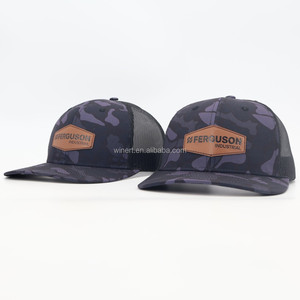 Casquettes de baseball en cuir avec broderie personnalisée Casquettes de camionneur vierges avec logo brodé sur mesure Casquette Richardson - Product Image 3